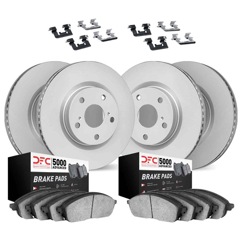 Infinity Roptors Dynamic Friction 2014-2024 Infiniti Q50 Front & Rear Geospec Rotors ...