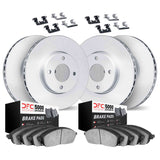 Dynamic Friction 2000-2005 Toyota MR2 Spyder Front & Rear Geospec Rotors with 5000 Advanced Brake Pads w/Hardware by Dynamic Friction Company 4514-76017