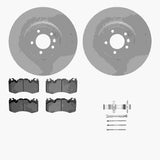 Dynamic Friction 2018-2025 Land Rover Discovery Front Geospec Rotors with Euro 5000 Ceramic Brake Pads w/Hardware by Dynamic Friction Company 4612-11028