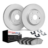 Dynamic Friction 2010-2024 Jaguar XKR Front Geospec Rotors with Euro 5000 Ceramic Brake Pads w/Hardware by Dynamic Friction Company 4612-20014