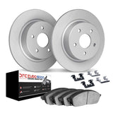 Dynamic Friction 2018-2025 Audi Q2 Rear Geospec Rotors with Euro 5000 Ceramic Brake Pads w/Hardware by Dynamic Friction Company 4612-74040