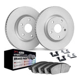 Dynamic Friction 2014-2019 Buick Cascada Front Geospec Rotors w/4000 HybriDynamic Brake Pads w/Hardware by Dynamic Friction Company 4812-46027