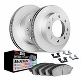 Dynamic Friction 1992-2002 Chevrolet C1500 Suburban Front Geospec Rotors w/4000 HybriDynamic Brake Pads w/Hardware by Dynamic Friction Company 4812-48013