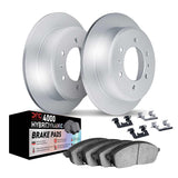 Dynamic Friction 2006-2010 Hummer H3 Rear Geospec Rotors w/4000 HybriDynamic Brake Pads w/Hardware by Dynamic Friction Company 4812-93002
