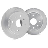 Dynamic Friction 2012-2023 Subaru Forester Rear Slotted Silver Rotors by Dynamic Friction Company 5002-13032