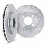 Dynamic Friction 1984-1985 Mazda RX-7 GSL-SE Front Slotted Silver Rotors by Dynamic Friction Company 5002-80046