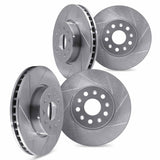 Dynamic Friction 1986-1986 Porsche 944 Front & Rear Slotted Silver Rotors by Dynamic Friction Company 5004-02018