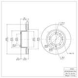 Dynamic Friction 1989-1997 Porsche 911 Front Brake Rotor (298x27.8 Vented) by Dynamic Friction Company 600-02023