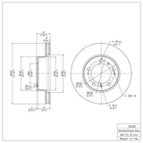 Dynamic Friction 1997-2004 Porsche Boxster Front Brake Rotor (298x24 Vented) by Dynamic Friction Company 600-02028