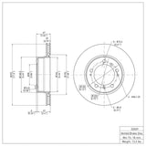 Dynamic Friction 1997-2004 Porsche Boxster Rear Brake Rotor (291x20 Vented) by Dynamic Friction Company 600-02029