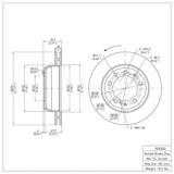 Dynamic Friction 1991-1997 Porsche 911 Left Rear Brake Rotor (299x28 Vented) by Dynamic Friction Company 600-02030D