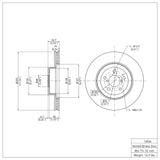 Dynamic Friction 2013-2025 Subaru BRZ Front Brake Rotor (294x24 Vented) by Dynamic Friction Company 600-13034