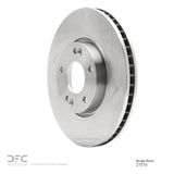 Dynamic Friction 2015-2019 Kia Soul EV Front Brake Rotor (300x28.5 Vented) by Dynamic Friction Company 600-21016