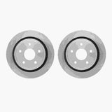 Dynamic Friction 2002-2024 Chrysler Aspen Rear Rotors by Dynamic Friction Company 6002-40082