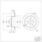 Dynamic Friction 1984-1991 BMW 325is Rear Brake Rotor (258x10 Solid) by Dynamic Friction Company 600-31018