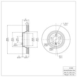 Dynamic Friction 2002-2008 BMW 760i Front Brake Rotor (348x30 Vented) by Dynamic Friction Company 600-31058