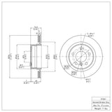 Dynamic Friction 2003-2008 BMW Z4 Rear Brake Rotor (294x19 Vented) by Dynamic Friction Company 600-31061