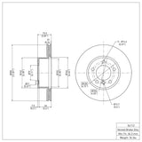 Dynamic Friction 2006-2013 BMW 125i (Mexico) Front Brake Rotor (300x24 Vented) by Dynamic Friction Company 600-31067