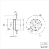 Dynamic Friction 2004-2010 BMW X3 Rear Brake Rotor (320x22 Vented) by Dynamic Friction Company 600-31140