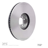 Dynamic Friction 2010-2011 BMW X6 Left Front Brake Rotor (385x36 Vented) by Dynamic Friction Company 600-31149D