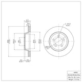 Dynamic Friction 1965-1972 Dodge Dart Front Brake Rotor (280x20.57 Vented) by Dynamic Friction Company 600-40002