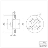 Dynamic Friction 1999-2004 Chrysler Concorde Front Brake Rotor (297x26 Vented) by Dynamic Friction Company 600-40019