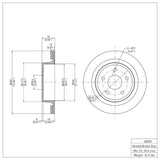 Dynamic Friction 2002-2024 Chrysler Aspen Rear Brake Rotor (352x22 Vented) by Dynamic Friction Company 600-40095