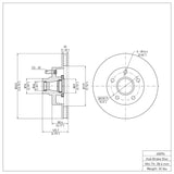 Dynamic Friction 2003-2003 Dodge Ram 1500 Van Front Brake Rotor (323x30 Vented) by Dynamic Friction Company 600-40096