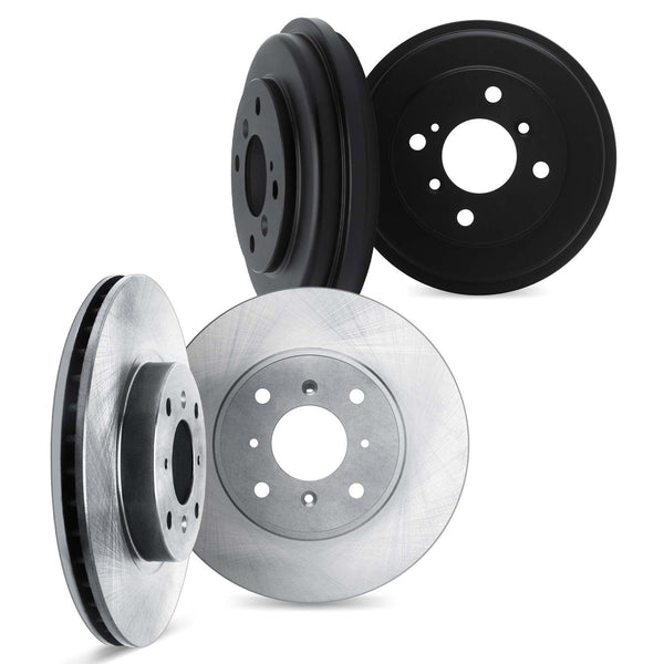 Dynamic Friction 2007-2009 Kia Spectra Front & Rear Rotors includes ...