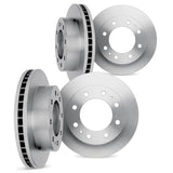 Dynamic Friction 1999-2020 Chevrolet Silverado 1500 HD Front & Rear Rotors by Dynamic Friction Company 6004-48074