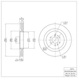 Dynamic Friction 2004-2011 Cadillac CTS Rear Brake Rotor (365x28 Vented) by Dynamic Friction Company 600-46016