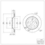 Dynamic Friction 1988-1996 Chevrolet Corvette Rear Brake Rotor (305x20 Vented) by Dynamic Friction Company 600-47022