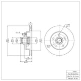 Dynamic Friction 1977-1995 Buick Electra Front Brake Rotor (301x26.3 Vented) by Dynamic Friction Company 600-47061