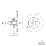 Dynamic Friction 1993-1995 Chevrolet G20 Front Brake Rotor (302x32.8 Vented) by Dynamic Friction Company 600-48024