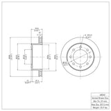 Dynamic Friction 1999-2020 Chevrolet Silverado 3500 HD Rear Brake Rotor (330x29 Vented) by Dynamic Friction Company 600-48040