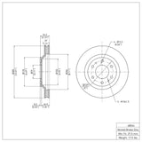 Dynamic Friction 2002-2005 Buick Rainier Front Brake Rotor (305x29.2 Vented) by Dynamic Friction Company 600-48044