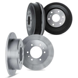 Dynamic Friction 2002-2018 Nissan NV350 Urvan Front & Rear Rotors includes Drums by Dynamic Friction Company 6004-92029