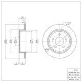 Dynamic Friction 1995-2002 Ford Explorer Rear Brake Rotor (285x12 Solid) by Dynamic Friction Company 600-54142