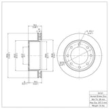 Dynamic Friction 1999-2005 Ford Excursion Rear Brake Rotor (326x30 Vented) by Dynamic Friction Company 600-54161