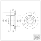 Dynamic Friction 2000-2015 Coachmen EPIC Rear Brake Rotor (395x38.1 Vented) by Dynamic Friction Company 600-54180