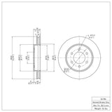 Dynamic Friction 2004-2008 Ford F-150 4WD Front Brake Rotor (330x30 Vented) by Dynamic Friction Company 600-54186
