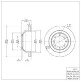 Dynamic Friction 2008-2019 Ford E-350 Super Duty Rear Brake Rotor (345x36 Vented) by Dynamic Friction Company 600-54210