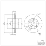 Dynamic Friction 2003-2009 Mercedes-Benz E320 Front Brake Rotor (295x28 Vented) by Dynamic Friction Company 600-63050