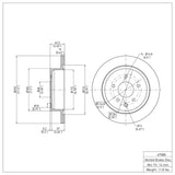 Dynamic Friction 2002-2025 Infiniti G35 Rear Brake Rotor (292x16 Vented) by Dynamic Friction Company 600-67088