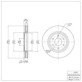 Dynamic Friction 2005-2025 Nissan XTerra Front Brake Rotor (296x28 Vented) by Dynamic Friction Company 600-67092