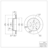 Dynamic Friction 2005-2012 Nissan Pathfinder Rear Brake Rotor (308x18 Vented) by Dynamic Friction Company 600-67093