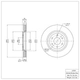 Dynamic Friction 2008-2011 Nissan Pathfinder Front Brake Rotor (320x28 Vented) by Dynamic Friction Company 600-67099