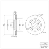 Dynamic Friction 2005-2022 Mitsubishi Outlander Front Brake Rotor (294x24 Vented) by Dynamic Friction Company 600-72061