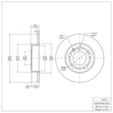 Dynamic Friction 1998-2024 Audi TT Rear Brake Rotor (232x9 Solid) by Dynamic Friction Company 600-74019