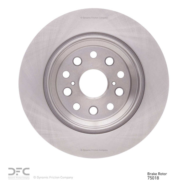 Dynamic Friction 2007-2017 Lexus LS460 Rear Brake Rotor | 600-75018 ...